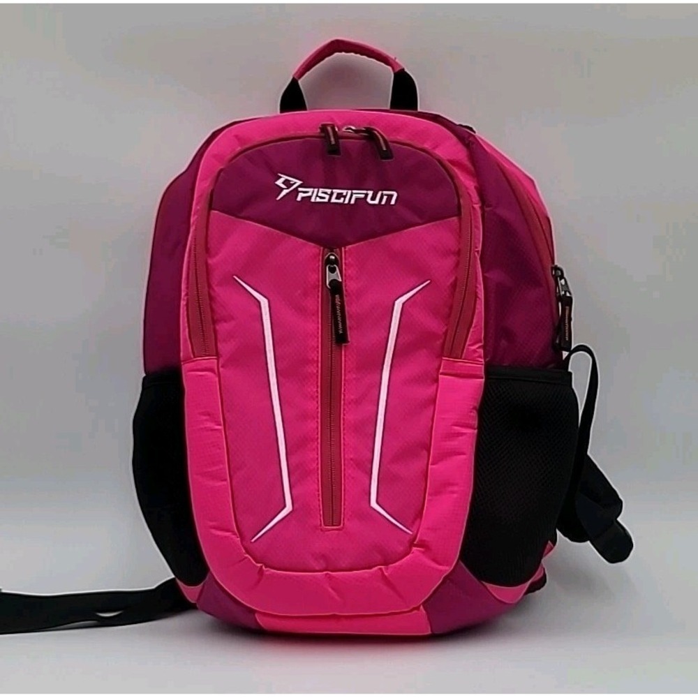 Piscifun‎ Insulated Backpack Cooler Pink Pockets Camping Hiking Backpacking